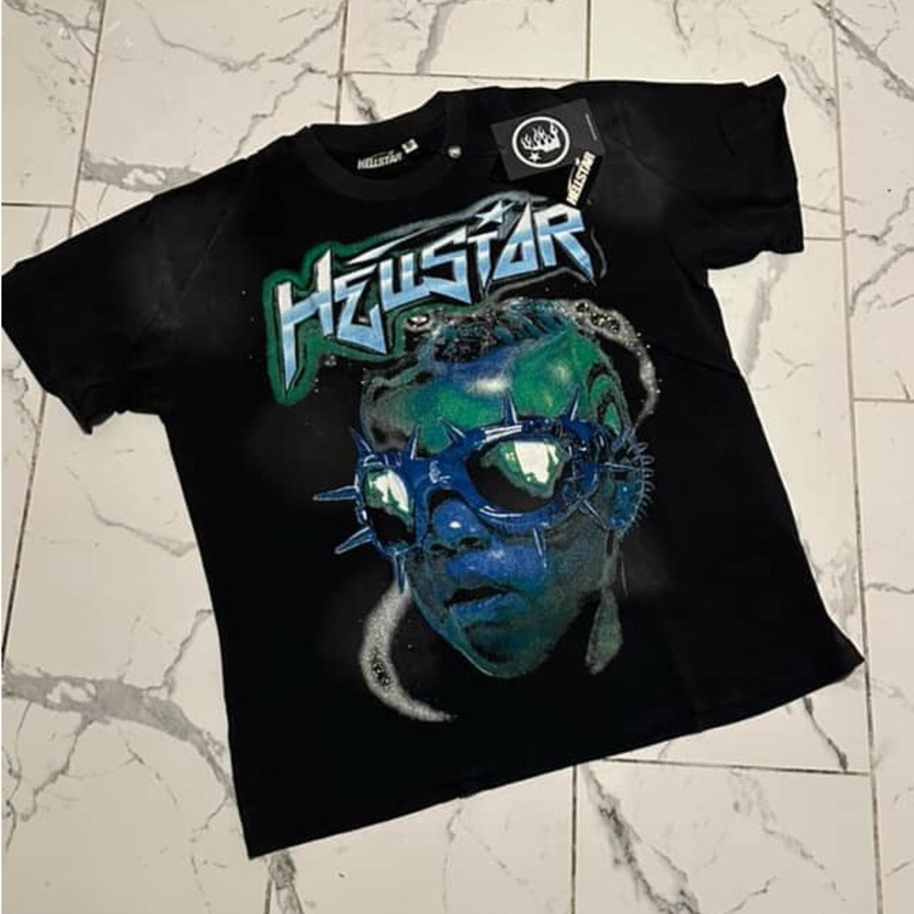 Black Graphic Tee Shirt (HellStar)